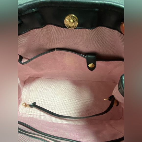 Dooney and Bourke Double Tassel Croc Shoulder Bag approximately 14” x 11” x 5” - Picture 16 of 17